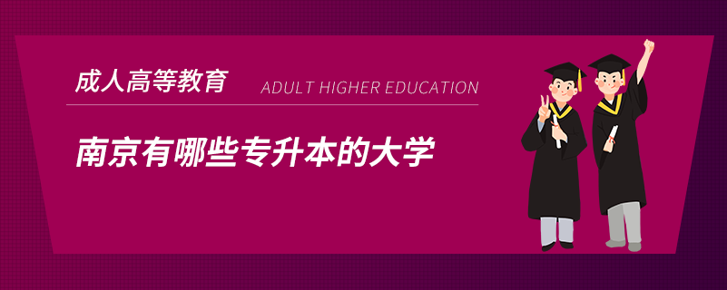南京有哪些專(zhuān)升本的大學(xué)