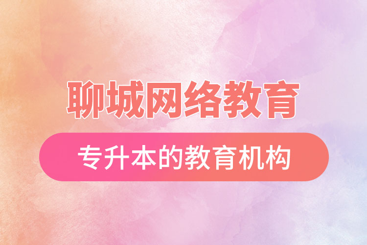 聊城網(wǎng)絡教育專升本的教育機構(gòu)