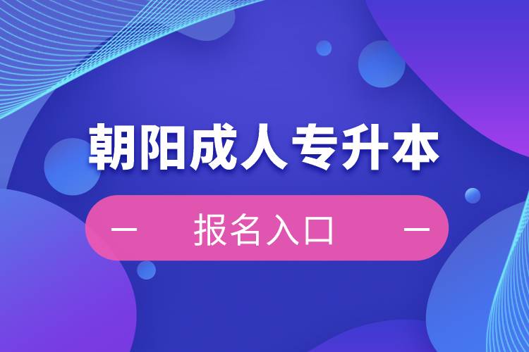 朝陽成人專升本報(bào)名入口