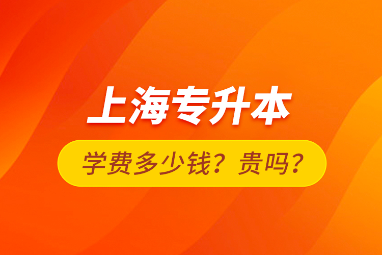 上海專(zhuān)升本學(xué)費(fèi)多少錢(qián)？貴嗎？